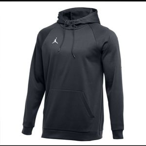 Jordan Mens Therma Pullover Hoodie Size M Gray